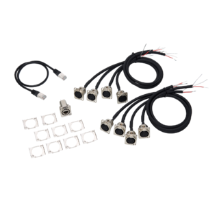 MA Lighting Adapter cable set for grandMA3 8Port Node DIN-Rail, DMX via XLR 5pin (4021731) изображение/фото/картинка